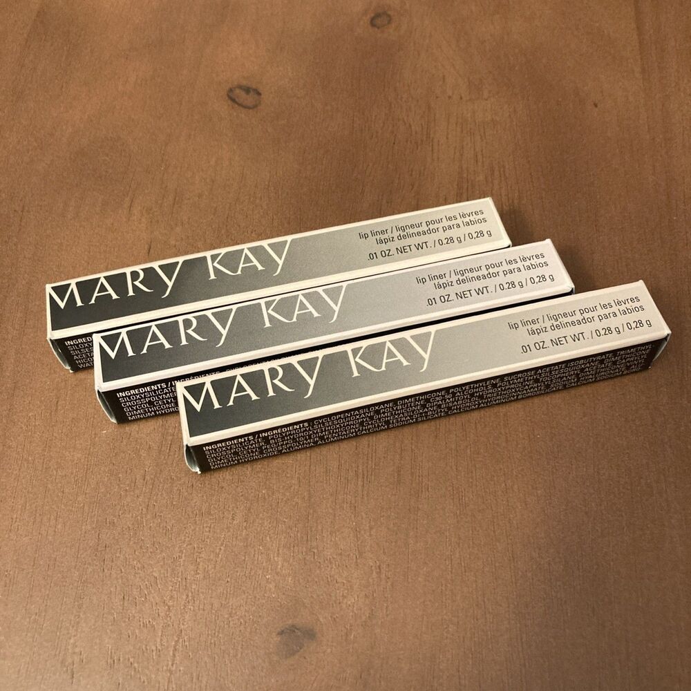 3 New In Box Mary Kay Twist Up Lip Liner ROSE ROSE #085797 Full Size .01 OZ